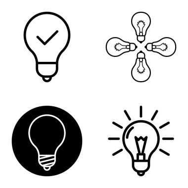 Ampuller 1-3 Düz Simge Seti Beyaz Arkaplanda İzole Edildi