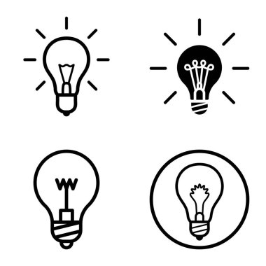 Ampuller 1-3 Düz Simge Seti Beyaz Arkaplanda İzole Edildi