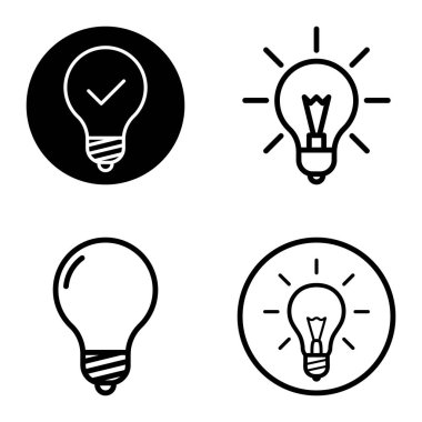 Ampuller 1-3 Düz Simge Seti Beyaz Arkaplanda İzole Edildi