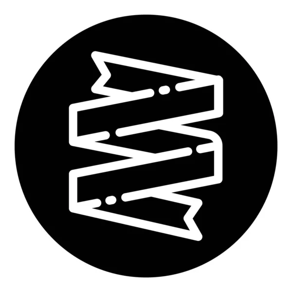 Tinsel Confetti Glyph Flat Icon Isolado Fundo Branco — Vetor de Stock
