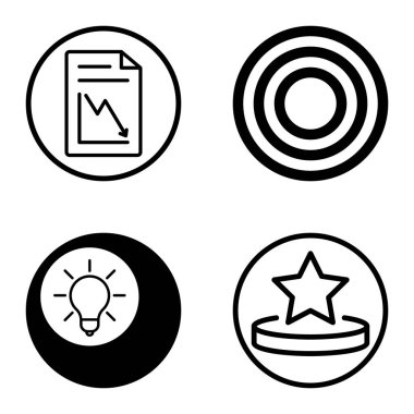 Daireler 1-2 Düz Simge Seti Beyaz Arkaplanda İzole Edildi