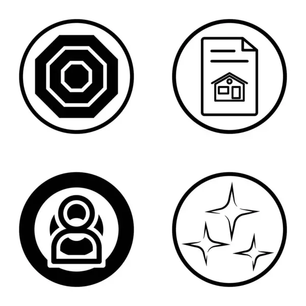 Conjunto Iconos Planos Circles1 Aislados Sobre Fondo Blanco — Vector de stock