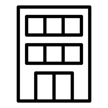 Ev Binası Ev Simgesi Beyaz Arkaplanda İzole Edildi