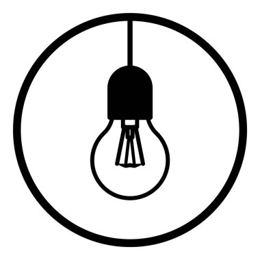 Çember Küre Ampul Belgesi Belge Simgesi Beyaz Arkaplan Düz Simgesinde İzole Edildi Beyaz Arkaplanda İzole Edildi