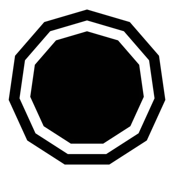 Фигуры Многоугольника Геометрия Плоская Икона Изолирована Белом Фоне — стоковый вектор