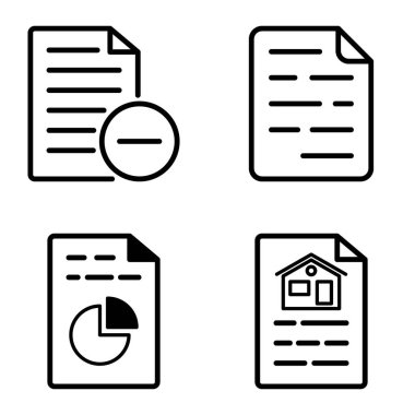 Doktor 1-2 Düz Simge Seti Beyaz Arkaplanda İzole Edildi