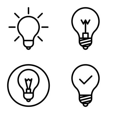 Ampuller 1-3 Düz Simge Seti Beyaz Arkaplanda İzole Edildi