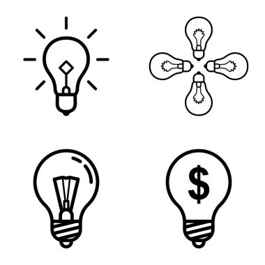 Ampuller 1-3 Düz Simge Seti Beyaz Arkaplanda İzole Edildi