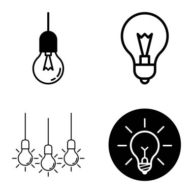 Ampuller 1-3 Düz Simge Seti Beyaz Arkaplanda İzole Edildi