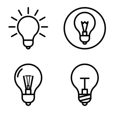 Ampuller 1-3 Düz Simge Seti Beyaz Arkaplanda İzole Edildi