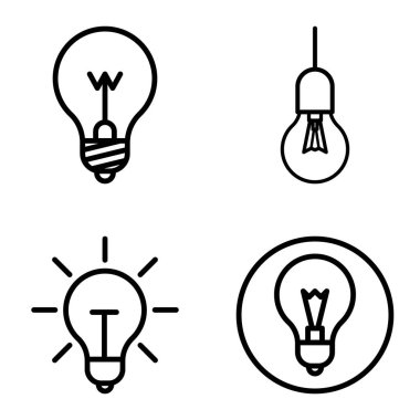 Ampuller 1-3 Düz Simge Seti Beyaz Arkaplanda İzole Edildi