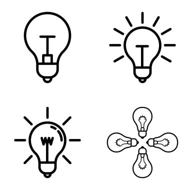 Ampuller 1-3 Düz Simge Seti Beyaz Arkaplanda İzole Edildi