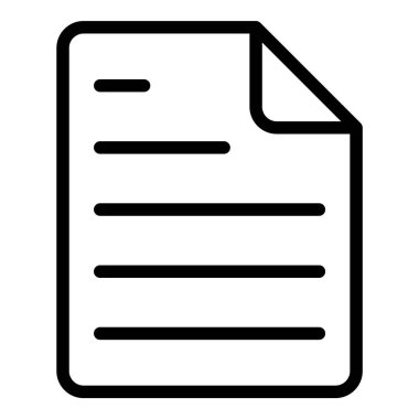 Belge Dosyası Doküman İşletmesi Düz Simgesi Beyaz Arkaplanda İzole Edildi