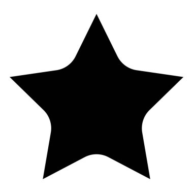 Yıldız Gecesi Galibi Düz Simge Beyaz Arkaplanda İzole Edildi