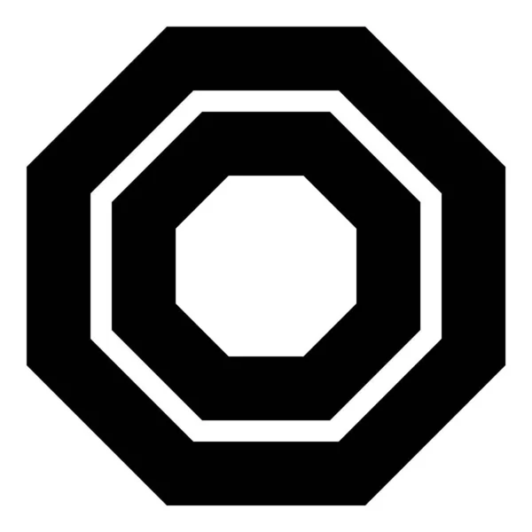 Εικόνες Πολυγώνου Γεωμετρία Επίπεδη Εικόνα Απομονώνονται Λευκό Φόντο — Διανυσματικό Αρχείο