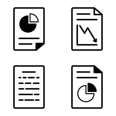 Doktor 1-2 Düz Simge Seti Beyaz Arkaplanda İzole Edildi