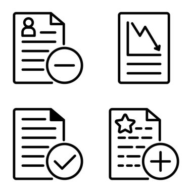 Doktor 1-2 Düz Simge Seti Beyaz Arkaplanda İzole Edildi