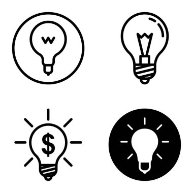 Ampuller 1-3 Düz Simge Seti Beyaz Arkaplanda İzole Edildi