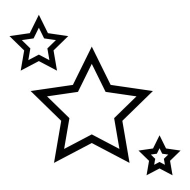 Yıldız Gecesi Galibi Düz Simge Beyaz Arkaplanda İzole Edildi