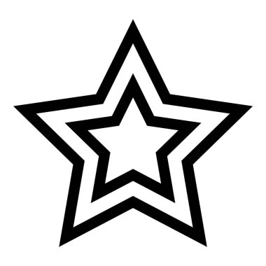 Yıldız Gecesi Galibi Düz Simge Beyaz Arkaplanda İzole Edildi