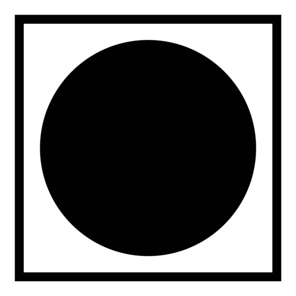 Геометрия Квадратного Угла Плоская Икона Белом Фоне — стоковый вектор