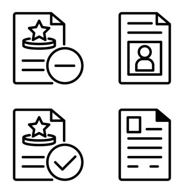 Doktor 1-2 Düz Simge Seti Beyaz Arkaplanda İzole Edildi