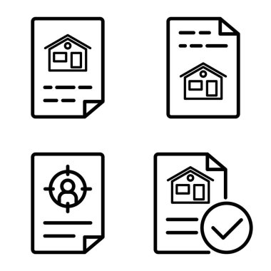 Doktor 1-2 Düz Simge Seti Beyaz Arkaplanda İzole Edildi