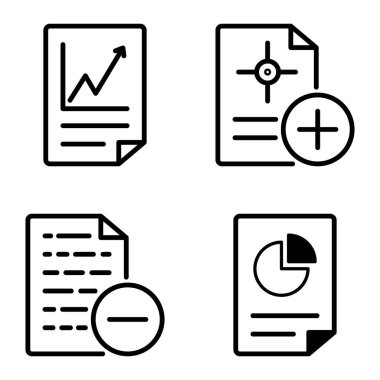 Doktor 1-2 Düz Simge Seti Beyaz Arkaplanda İzole Edildi