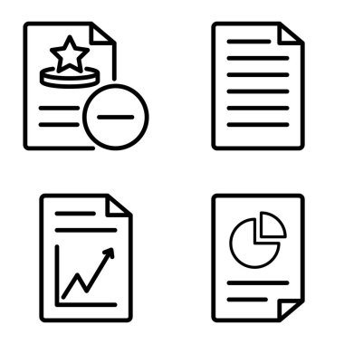 Doktor 1-2 Düz Simge Seti Beyaz Arkaplanda İzole Edildi