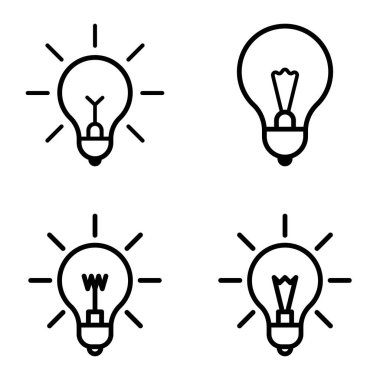 Ampuller 1-3 Düz Simge Seti Beyaz Arkaplanda İzole Edildi