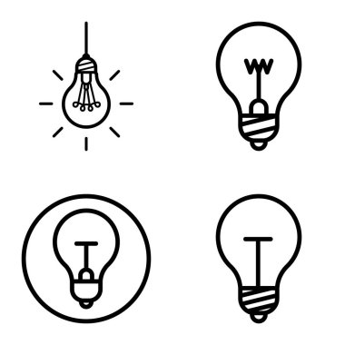 Ampuller 1-3 Düz Simge Seti Beyaz Arkaplanda İzole Edildi