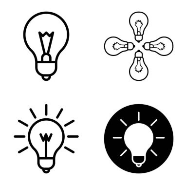 Ampuller 1-3 Düz Simge Seti Beyaz Arkaplanda İzole Edildi