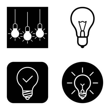 Ampuller 1-3 Düz Simge Seti Beyaz Arkaplanda İzole Edildi