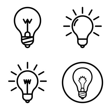 Ampuller 1-3 Düz Simge Seti Beyaz Arkaplanda İzole Edildi