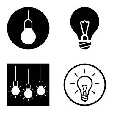 Ampuller 1-3 Düz Simge Seti Beyaz Arkaplanda İzole Edildi