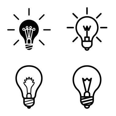 Ampuller 1-3 Düz Simge Seti Beyaz Arkaplanda İzole Edildi