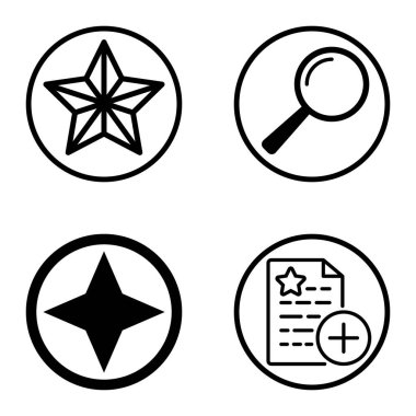 Daireler 1-2 Düz Simge Seti Beyaz Arkaplanda İzole Edildi