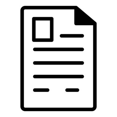 Belge Dosyası Doküman İşletmesi Düz Simgesi Beyaz Arkaplanda İzole Edildi