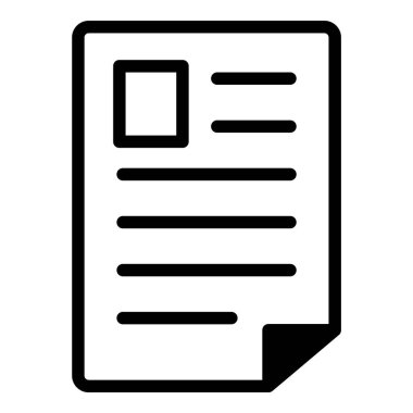 Belge Dosyası Doküman İşletmesi Düz Simgesi Beyaz Arkaplanda İzole Edildi