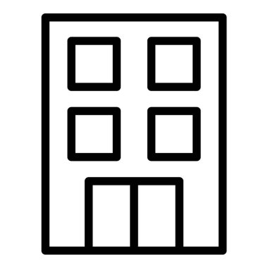 Ev Binası Ev Simgesi Beyaz Arkaplanda İzole Edildi