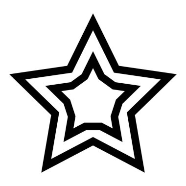 Yıldız Gecesi Galibi Düz Simge Beyaz Arkaplanda İzole Edildi