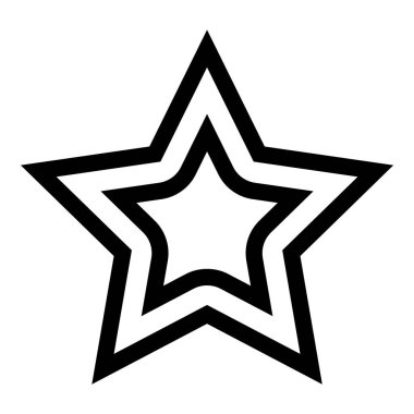 Yıldız Gecesi Galibi Düz Simge Beyaz Arkaplanda İzole Edildi