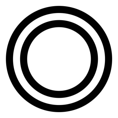 Çember Küre Ampul Belgesi Belge Simgesi Beyaz Arkaplan Düz Simgesinde İzole Edildi Beyaz Arkaplanda İzole Edildi