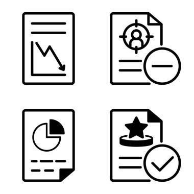 Doktor 1-2 Düz Simge Seti Beyaz Arkaplanda İzole Edildi