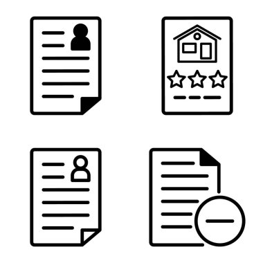 Doktor 1-2 Düz Simge Seti Beyaz Arkaplanda İzole Edildi