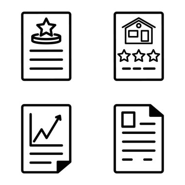 Doktor 1-2 Düz Simge Seti Beyaz Arkaplanda İzole Edildi