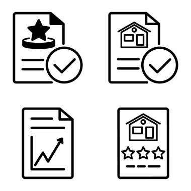 Doktor 1-2 Düz Simge Seti Beyaz Arkaplanda İzole Edildi