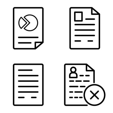 Doktor 1-2 Düz Simge Seti Beyaz Arkaplanda İzole Edildi