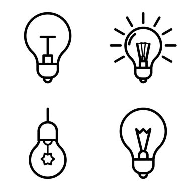 Ampuller 1-3 Düz Simge Seti Beyaz Arkaplanda İzole Edildi