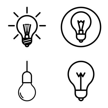 Ampuller 1-3 Düz Simge Seti Beyaz Arkaplanda İzole Edildi